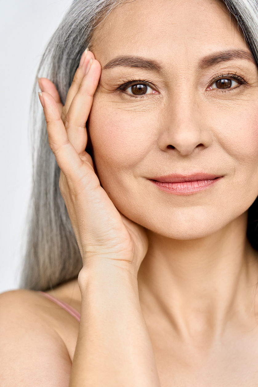 Beauty Portrait of a Middle-Aged Woman