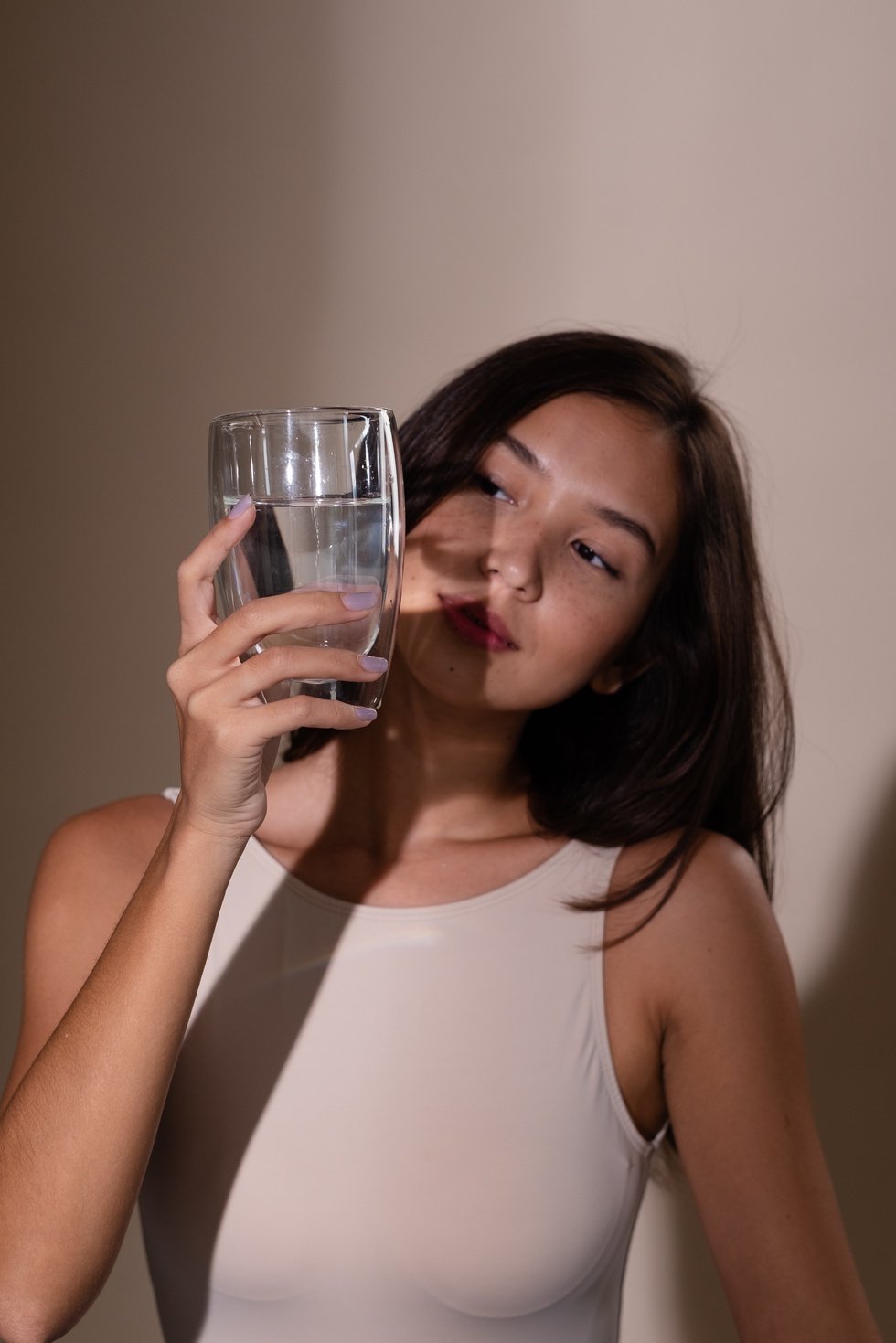 Woman with Glass of Water